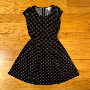 MICHAEL Michael Kors Black Dress with White Polka Dots